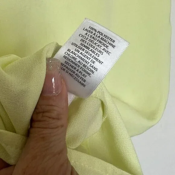 NEW Halogen womens Light Yellow Shell Top Small Professional/Work Wear Blouse - Picture 8 of 11